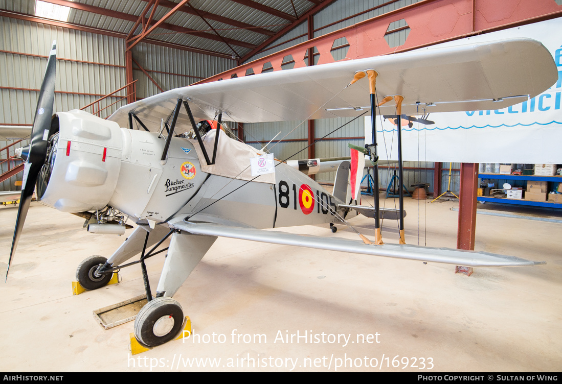 Aircraft Photo of EC-MBR / ES.1-42 | CASA 1.133L Jungmeister | Spain - Air Force | AirHistory.net #169233