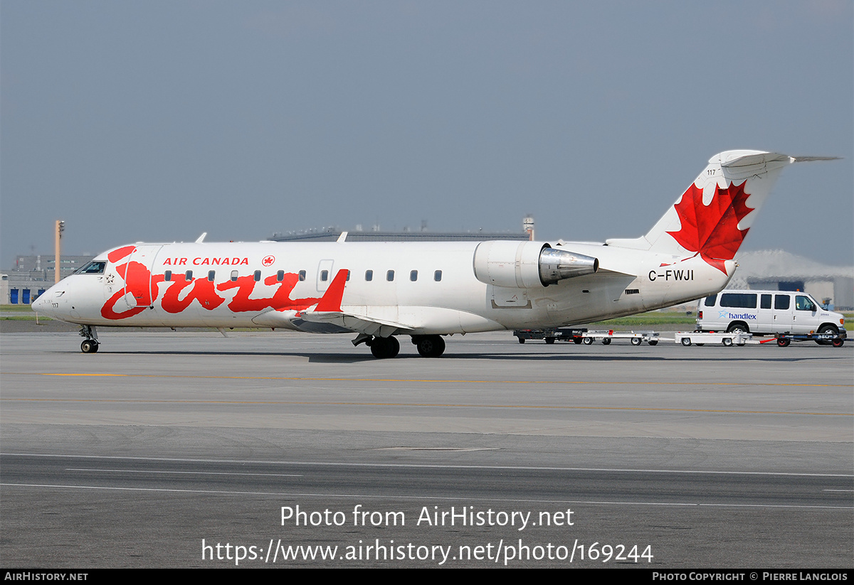 Aircraft Photo of C-FWJI | Canadair CRJ-100ER (CL-600-2B19) | Air Canada Jazz | AirHistory.net #169244