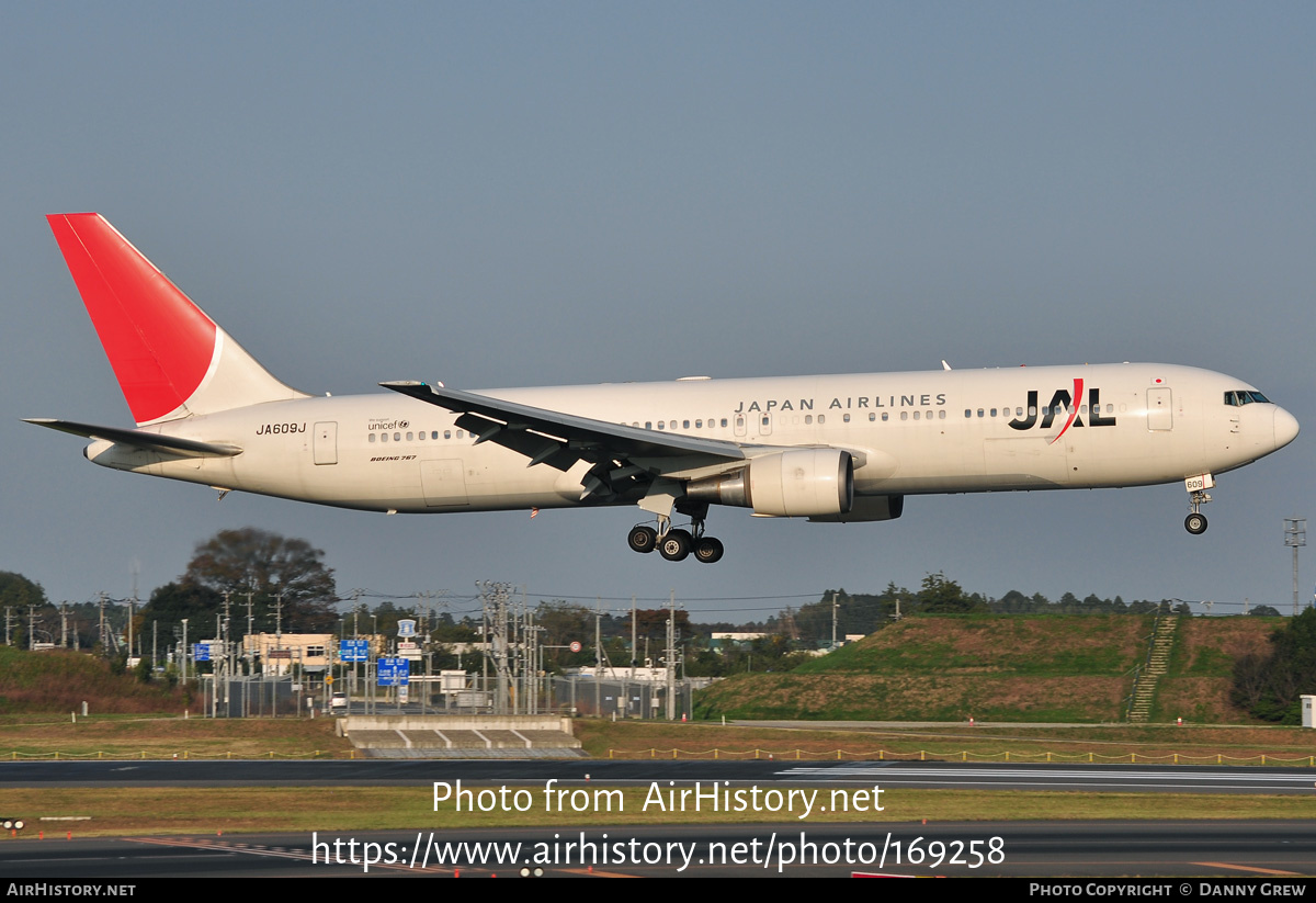 Aircraft Photo of JA609J | Boeing 767-346/ER | Japan Airlines - JAL | AirHistory.net #169258