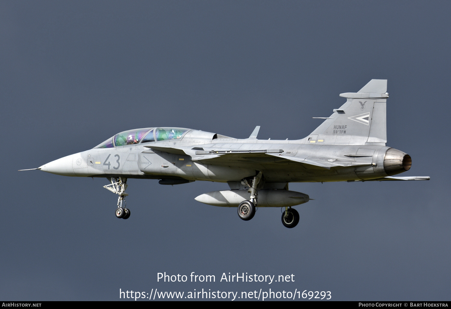 Aircraft Photo of 43 | Saab JAS 39D Gripen | Hungary - Air Force | AirHistory.net #169293