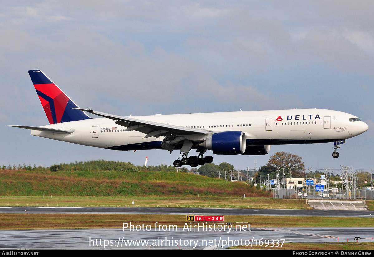 Aircraft Photo of N708DN | Boeing 777-232/LR | Delta Air Lines | AirHistory.net #169337