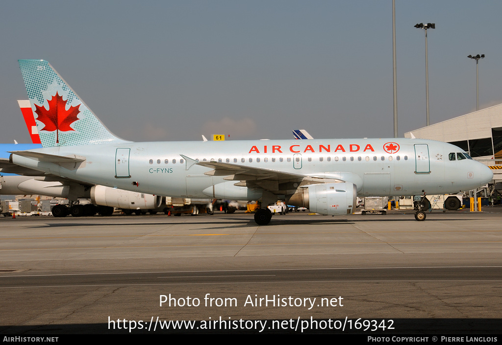 Aircraft Photo of C-FYNS | Airbus A319-114 | Air Canada | AirHistory.net #169342