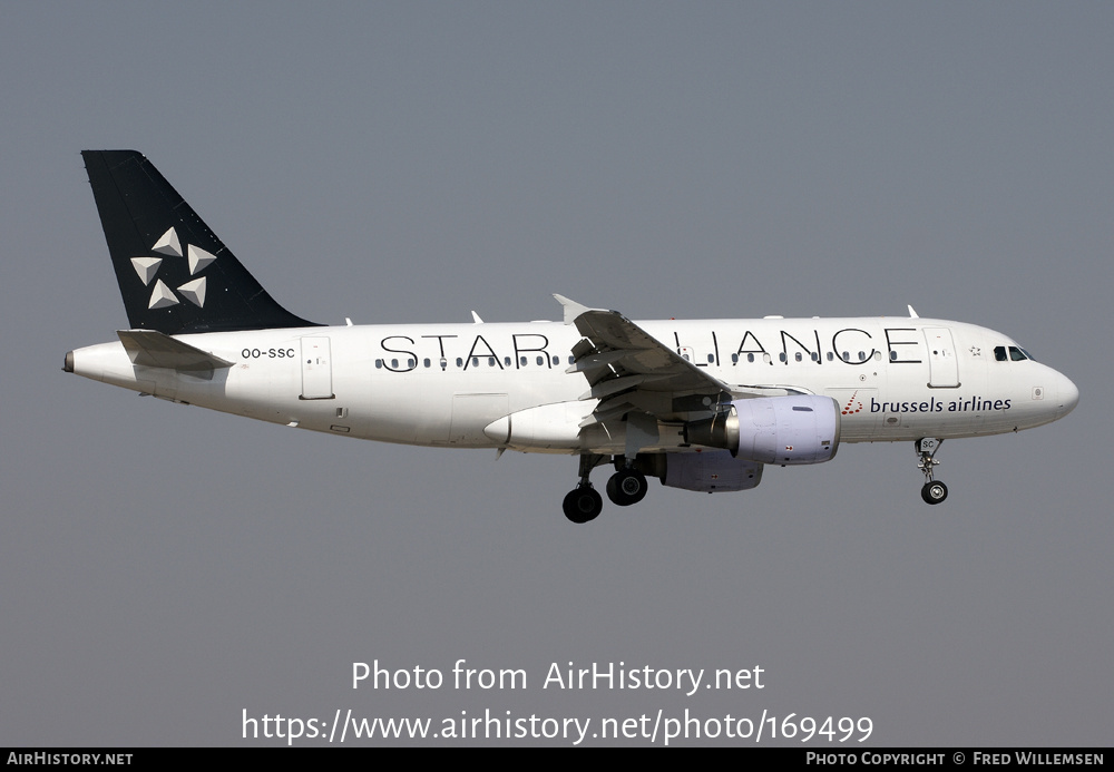 Aircraft Photo of OO-SSC | Airbus A319-112 | Brussels Airlines | AirHistory.net #169499