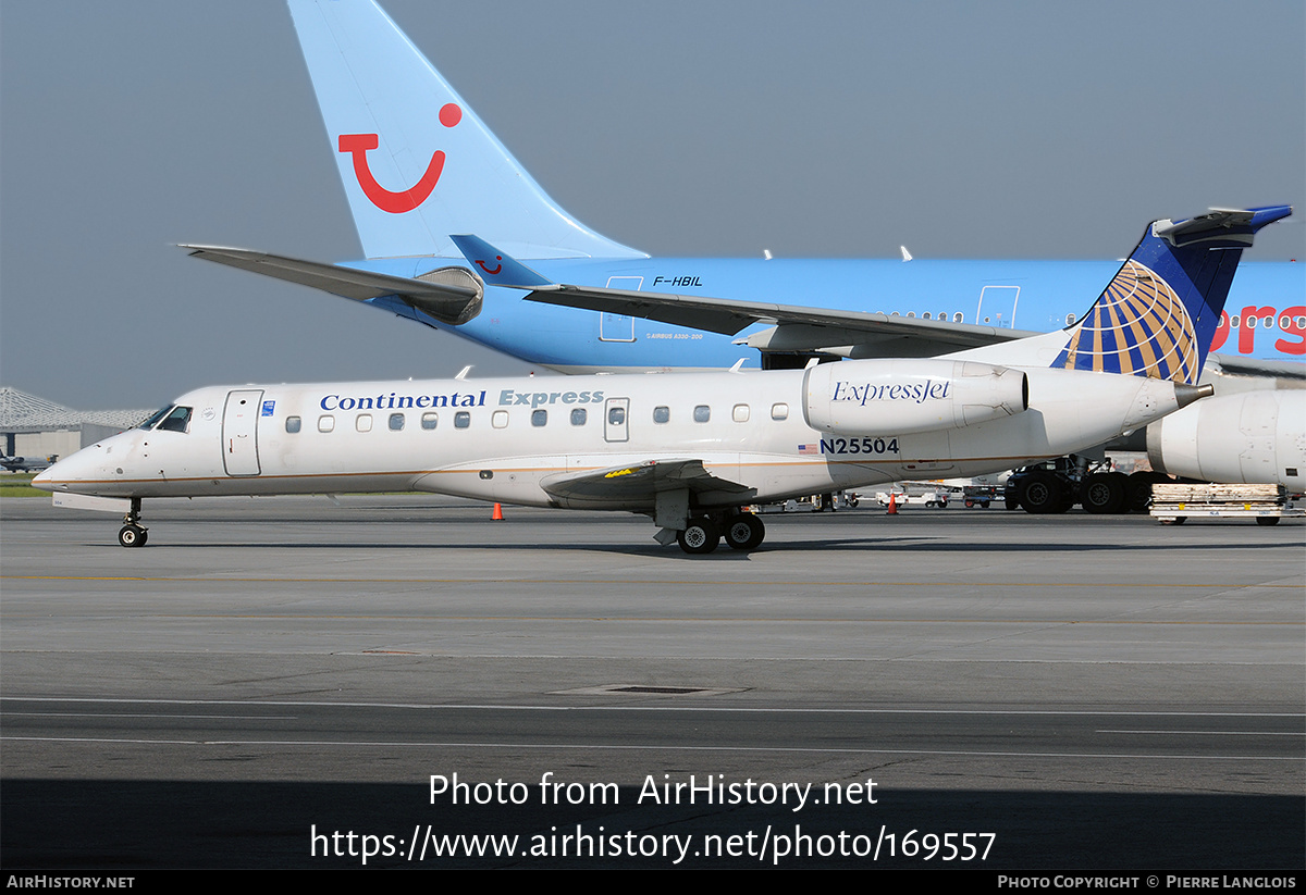 Aircraft Photo of N25504 | Embraer ERJ-135ER (EMB-135ER) | Continental Express | AirHistory.net #169557