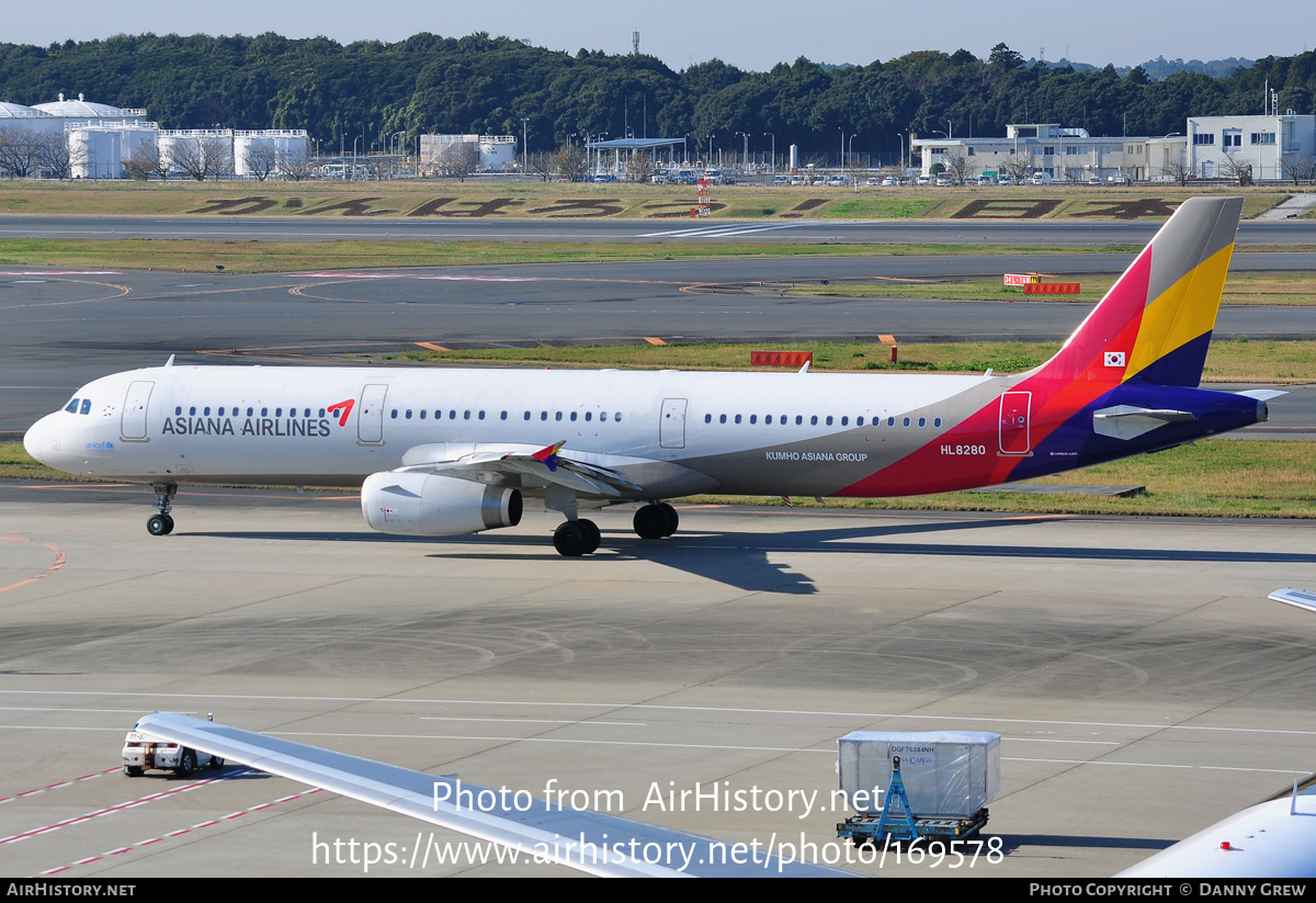Aircraft Photo of HL8280 | Airbus A321-231 | Asiana Airlines | AirHistory.net #169578