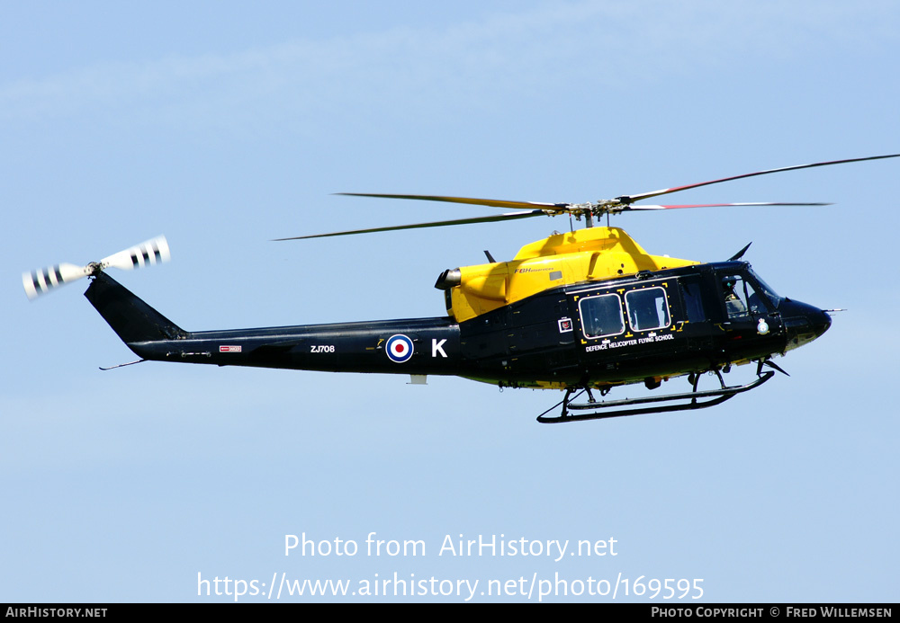 Aircraft Photo of ZJ708 | Bell 412EP Griffin HT1 | UK - Air Force | AirHistory.net #169595