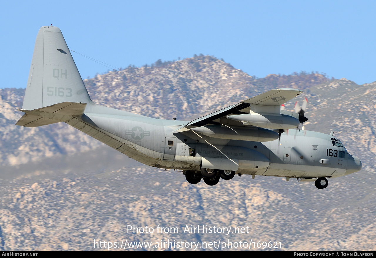 Aircraft Photo of 165163 / 5163 | Lockheed KC-130T Hercules (L-382) | USA - Marines | AirHistory.net #169621