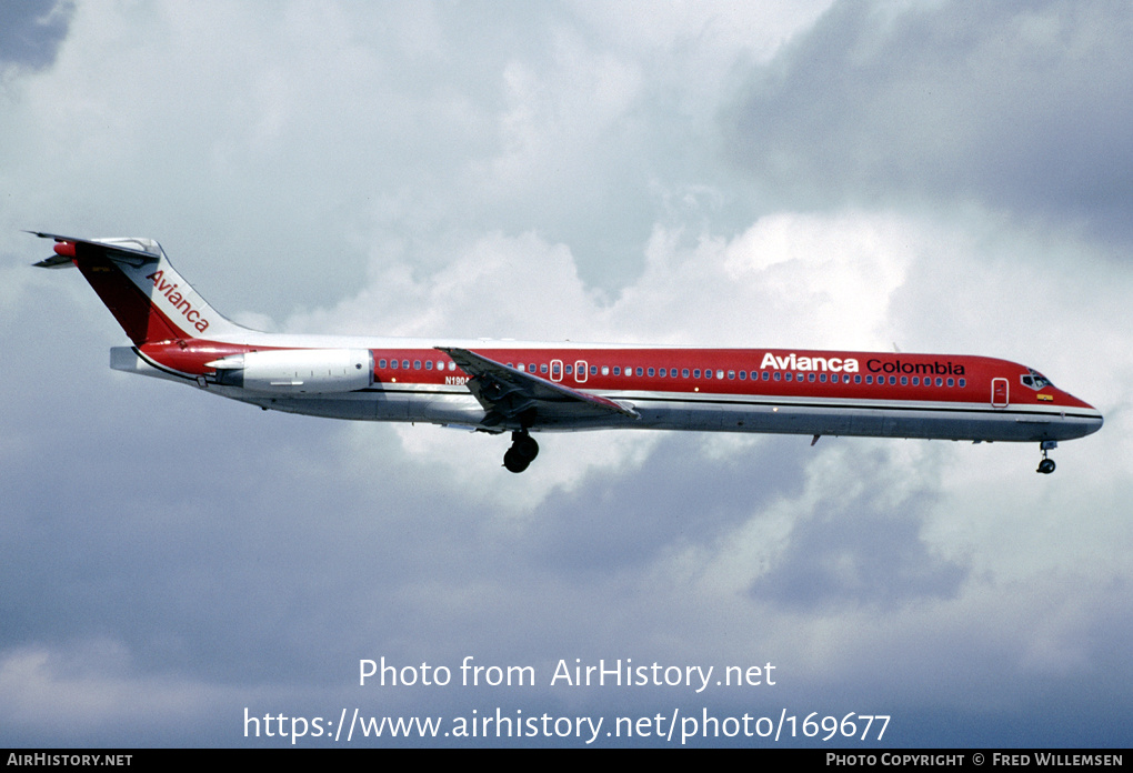 Aircraft Photo of N190AN | McDonnell Douglas MD-83 (DC-9-83) | Avianca | AirHistory.net #169677