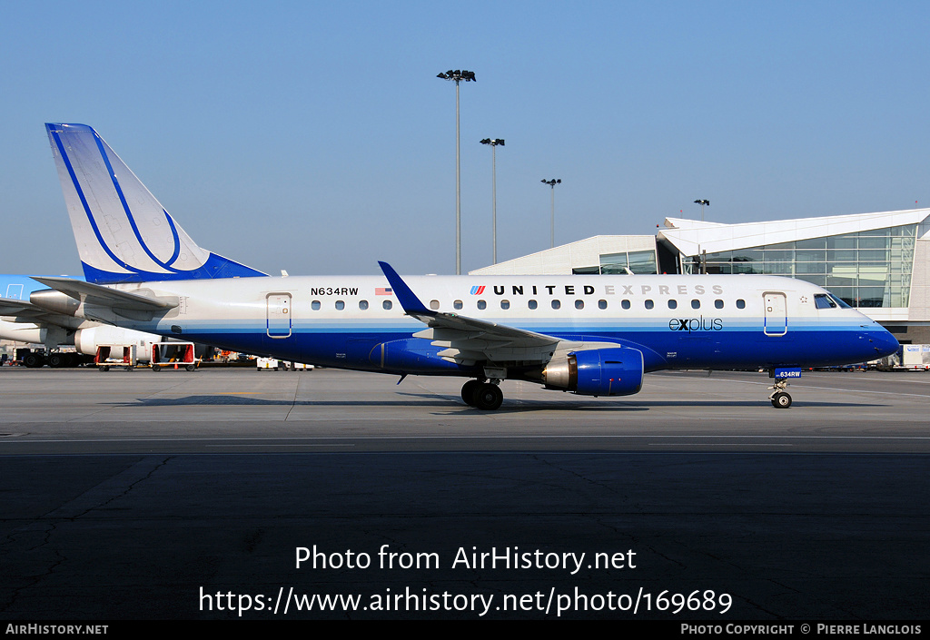 Aircraft Photo of N634RW | Embraer 170SE (ERJ-170-100SE) | United Express | AirHistory.net #169689