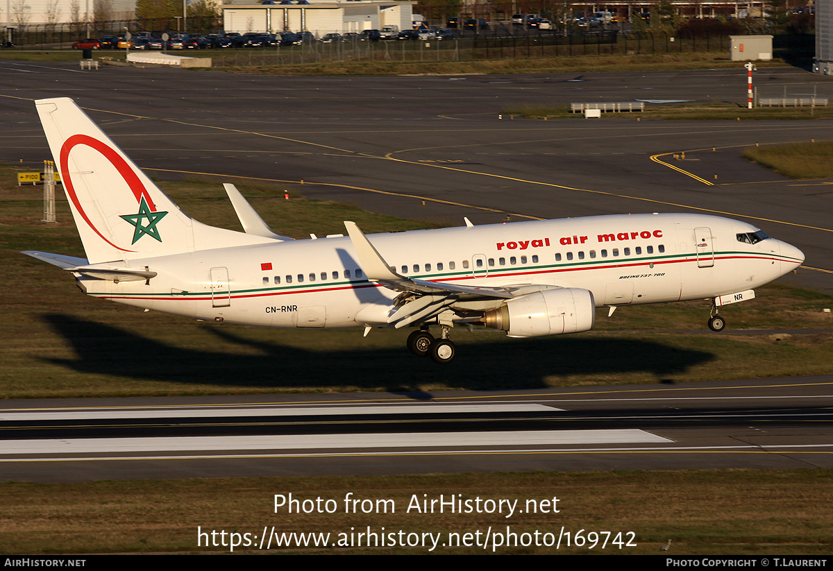 Aircraft Photo of CN-RNR | Boeing 737-7B6 | Royal Air Maroc - RAM | AirHistory.net #169742