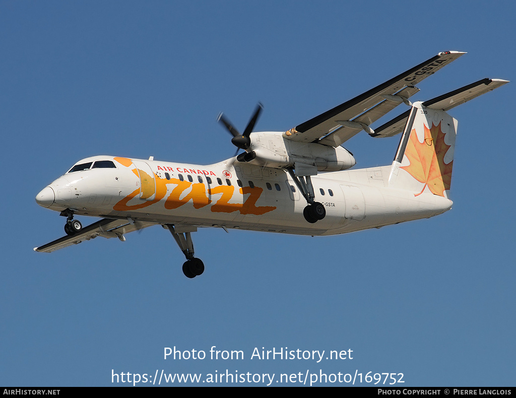 Aircraft Photo of C-GSTA | De Havilland Canada DHC-8-301 Dash 8 | Air Canada Jazz | AirHistory.net #169752