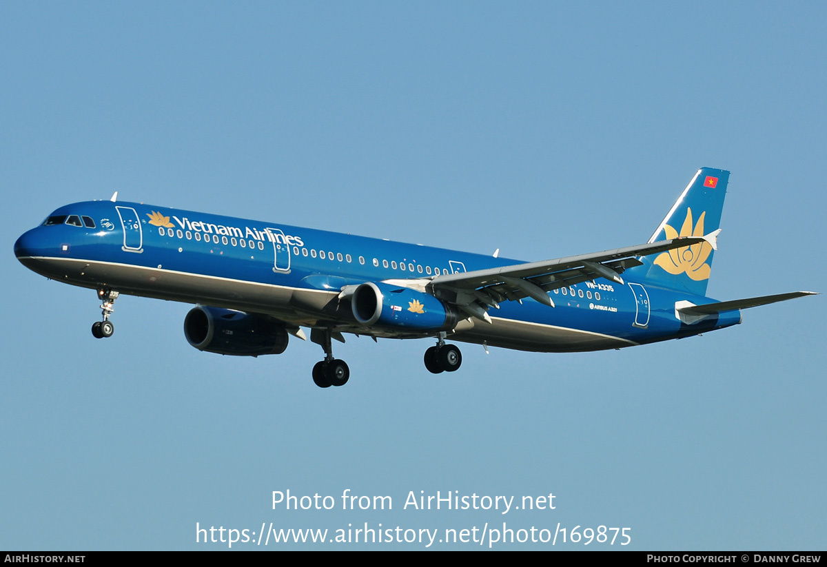 Aircraft Photo of VN-A335 | Airbus A321-231 | Vietnam Airlines | AirHistory.net #169875