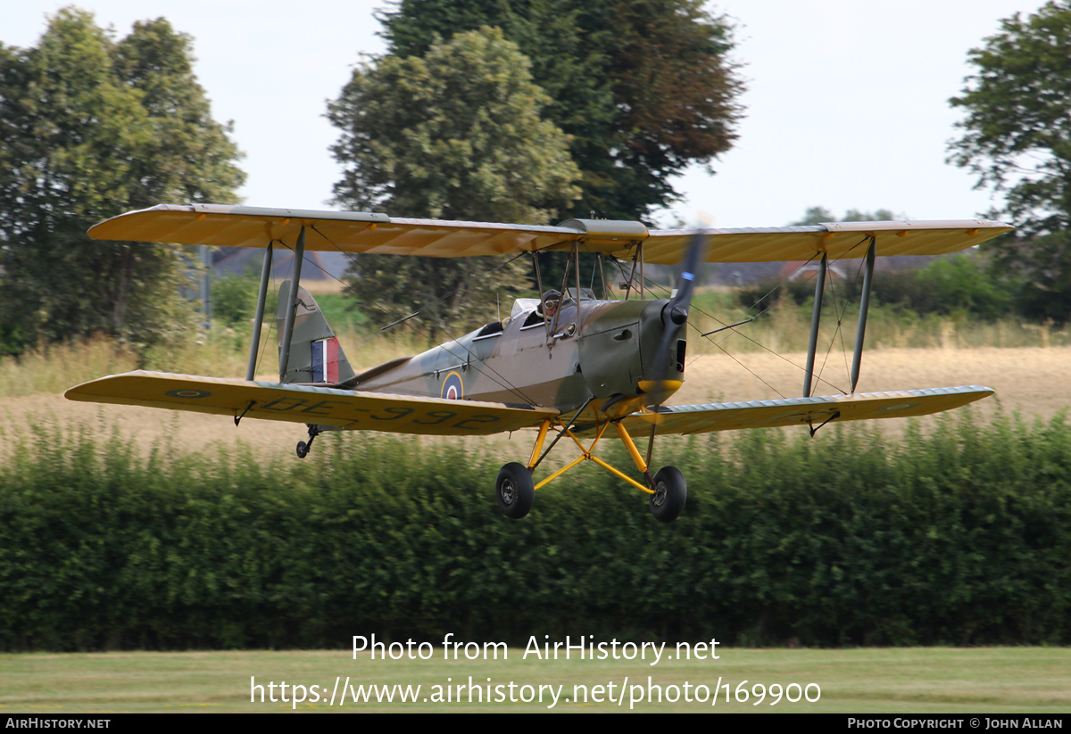 Aircraft Photo of G-AXXV / DE992 | De Havilland D.H. 82A Tiger Moth | UK - Air Force | AirHistory.net #169900