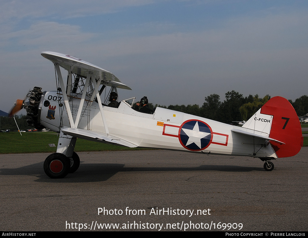 Aircraft Photo of C-FCDH | Boeing A75N1 Kaydet | USA - Air Force | AirHistory.net #169909