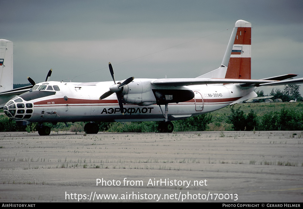 Aircraft Photo of RA-30045 | Antonov An-30 | Aeroflot | AirHistory.net #170013