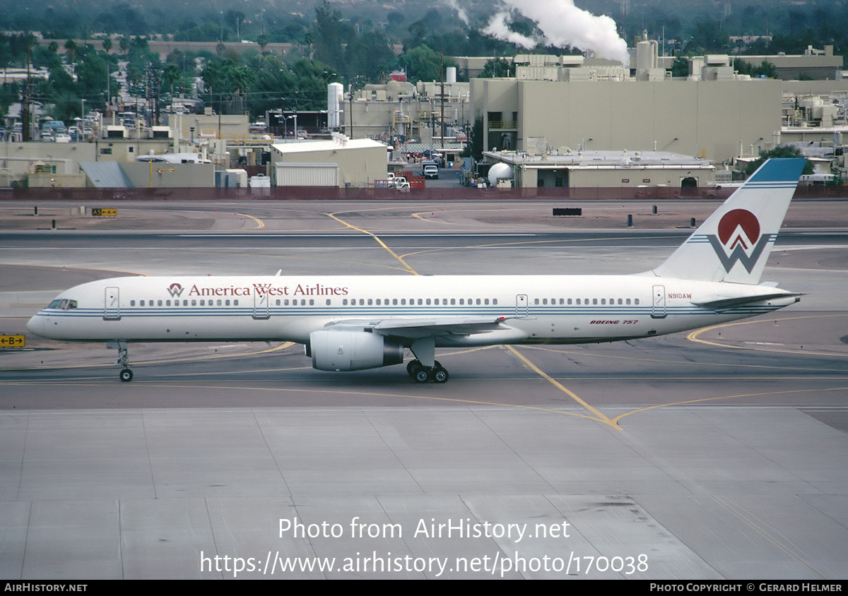 Aircraft Photo of N910AW | Boeing 757-2G7 | America West Airlines | AirHistory.net #170038