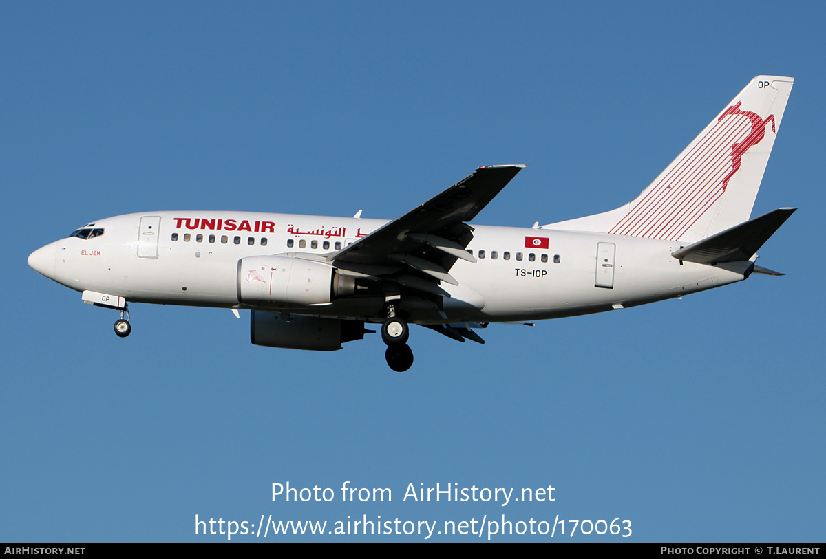 Aircraft Photo of TS-IOP | Boeing 737-6H3 | Tunisair | AirHistory.net #170063