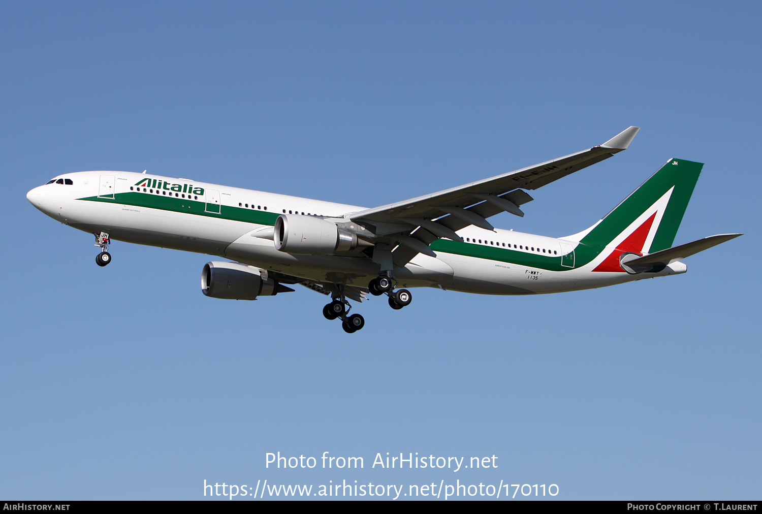 Aircraft Photo of F-WWYU | Airbus A330-202 | Alitalia | AirHistory.net #170110