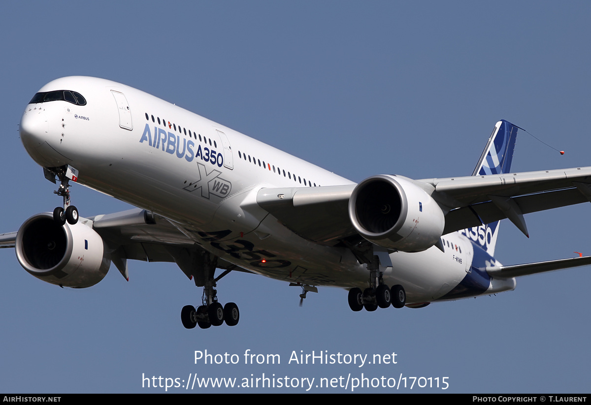 Aircraft Photo of F-WXWB | Airbus A350-941 | Airbus | AirHistory.net #170115