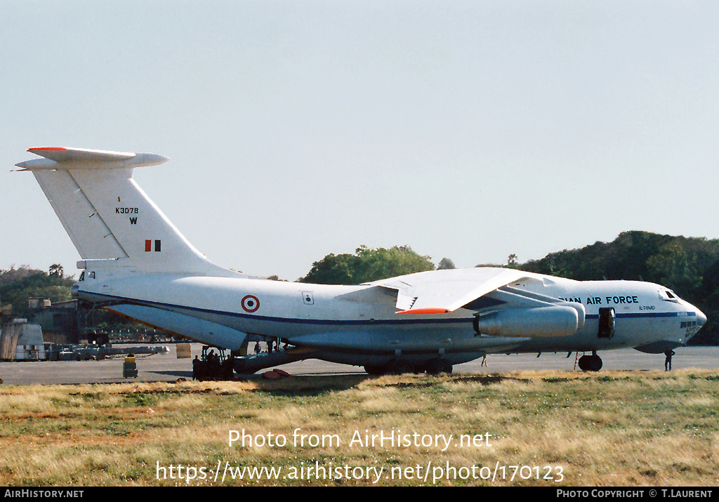 Aircraft Photo of K3078 | Ilyushin Il-76MD Gajaraj | India - Air Force | AirHistory.net #170123