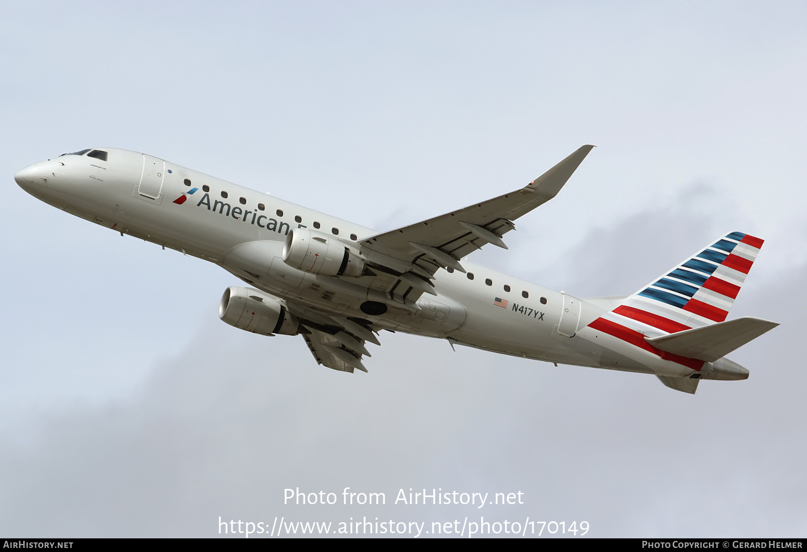 Aircraft Photo of N417YX | Embraer 175LR (ERJ-170-200LR) | American Eagle | AirHistory.net #170149