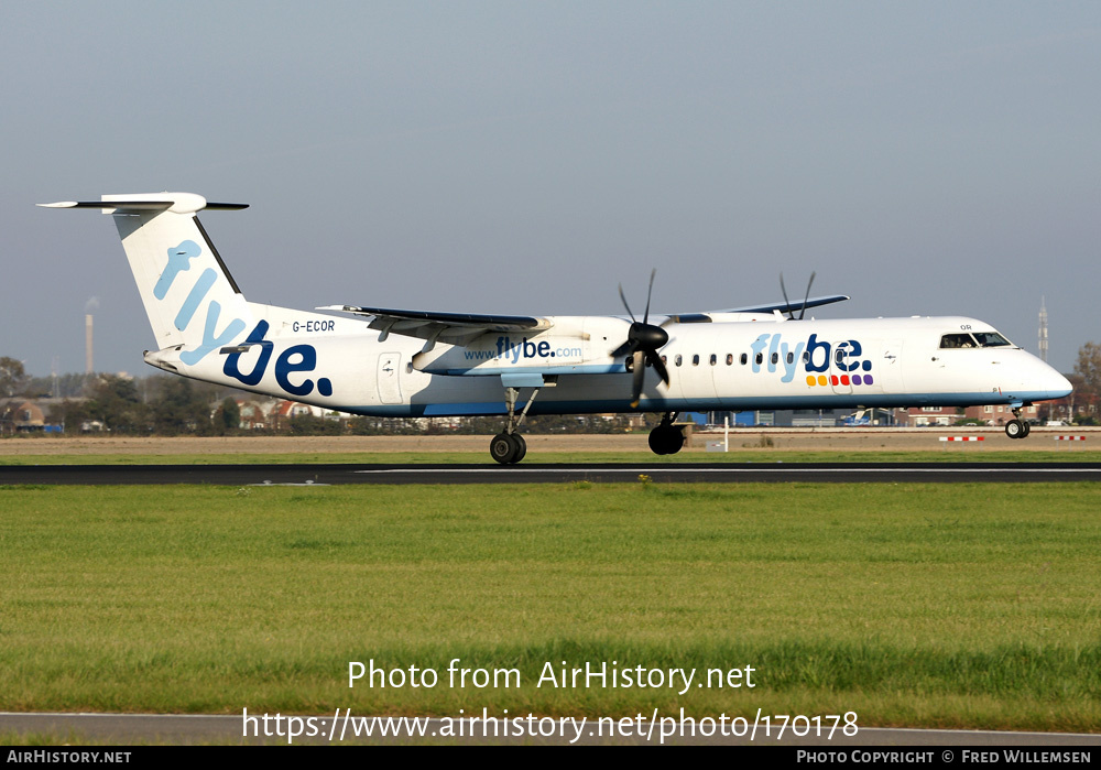 Aircraft Photo of G-ECOR | Bombardier DHC-8-402 Dash 8 | Flybe | AirHistory.net #170178