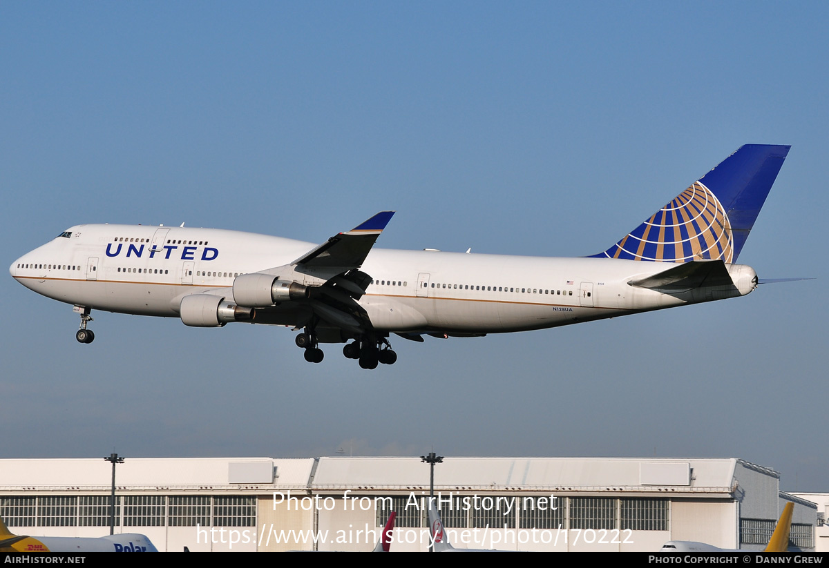 Aircraft Photo of N128UA | Boeing 747-422 | United Airlines | AirHistory.net #170222