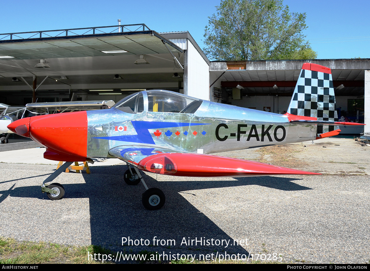 Aircraft Photo of C-FAKO | Van's RV-7A | AirHistory.net #170285