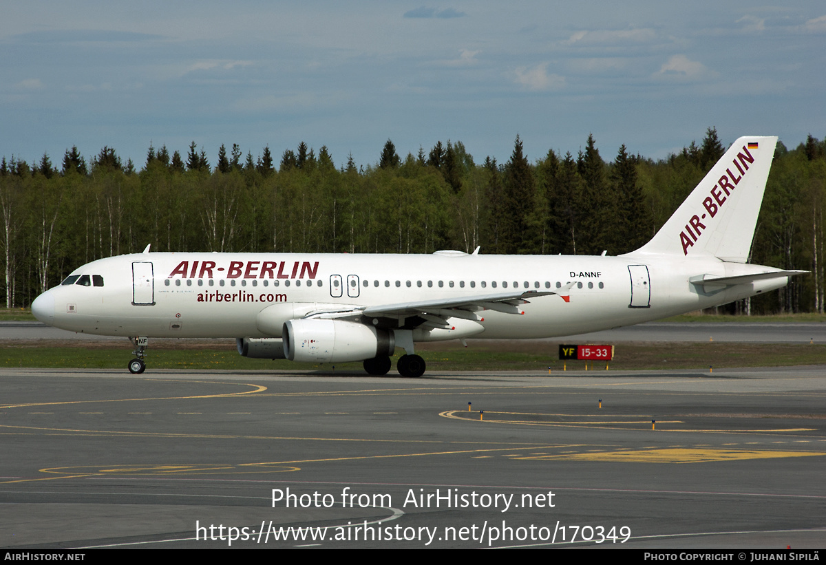 Aircraft Photo of D-ANNF | Airbus A320-232 | Air Berlin | AirHistory.net #170349