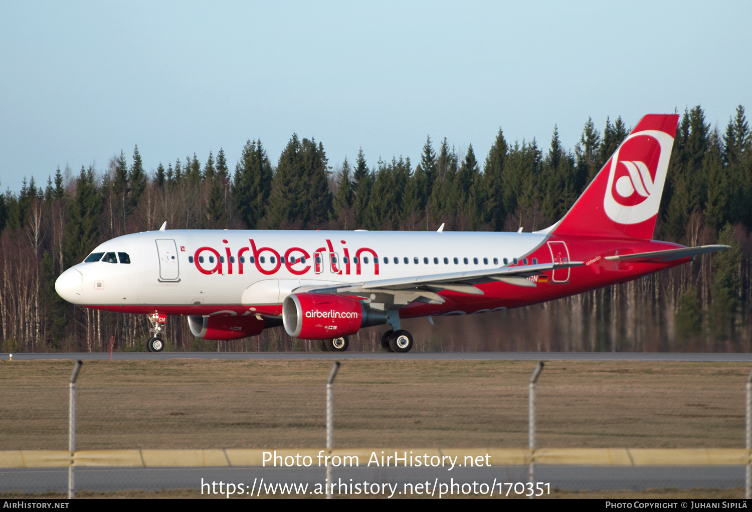 Aircraft Photo of D-ABGN | Airbus A319-112 | Air Berlin | AirHistory.net #170351