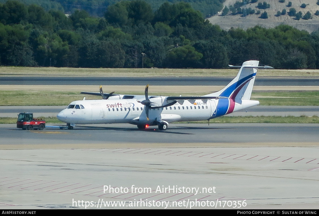 Aircraft Photo of EC-INV | ATR ATR-72-212 | Swiftair | AirHistory.net #170356