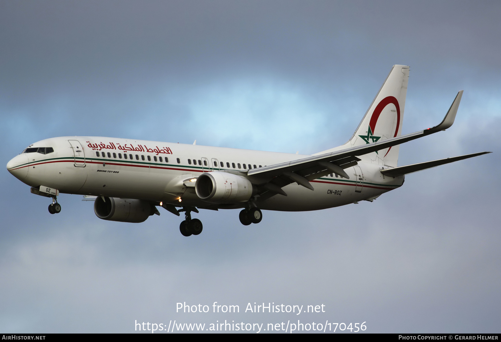 Aircraft Photo of CN-ROZ | Boeing 737-8B6 | Royal Air Maroc - RAM | AirHistory.net #170456