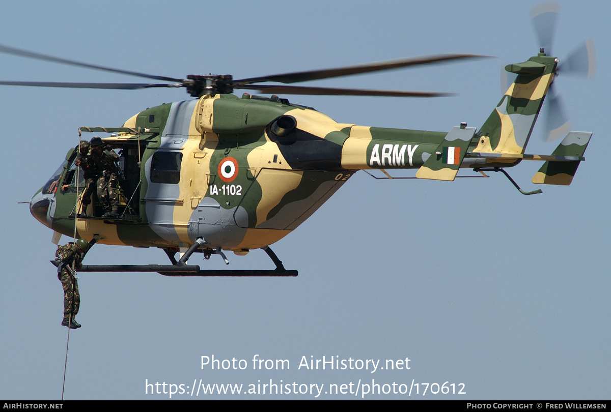 Aircraft Photo of IA1102 | Hindustan ALH Dhruv | India - Army | AirHistory.net #170612