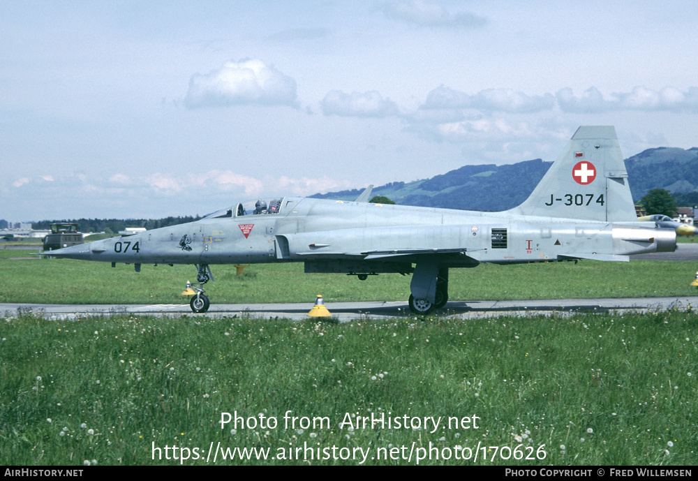 Aircraft Photo of J-3074 | Northrop F-5E Tiger II | Switzerland - Air Force | AirHistory.net #170626