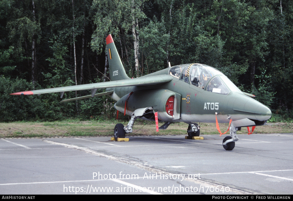 Aircraft Photo of AT05 | Dassault-Dornier Alpha Jet 1B | Belgium - Air Force | AirHistory.net #170640