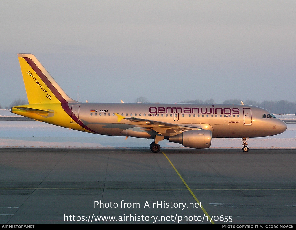 Aircraft Photo of D-AKNU | Airbus A319-112 | Germanwings | AirHistory.net #170655