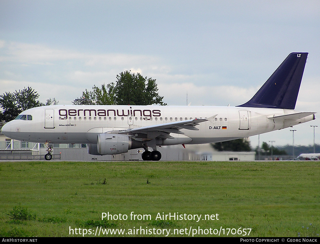 Aircraft Photo of D-AILT | Airbus A319-114 | Germanwings | AirHistory.net #170657