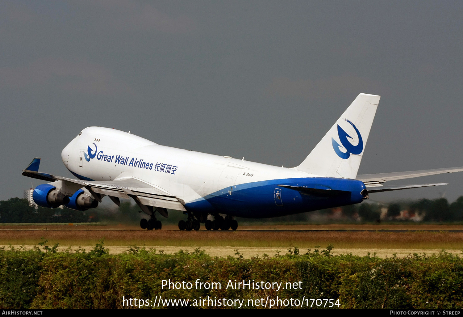 Aircraft Photo of B-2433 | Boeing 747-412F/SCD | Great Wall Airlines | AirHistory.net #170754