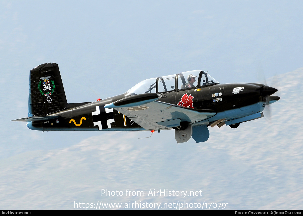 Aircraft Photo of N34EM | Beech T-34A Mentor | Germany - Air Force | AirHistory.net #170791