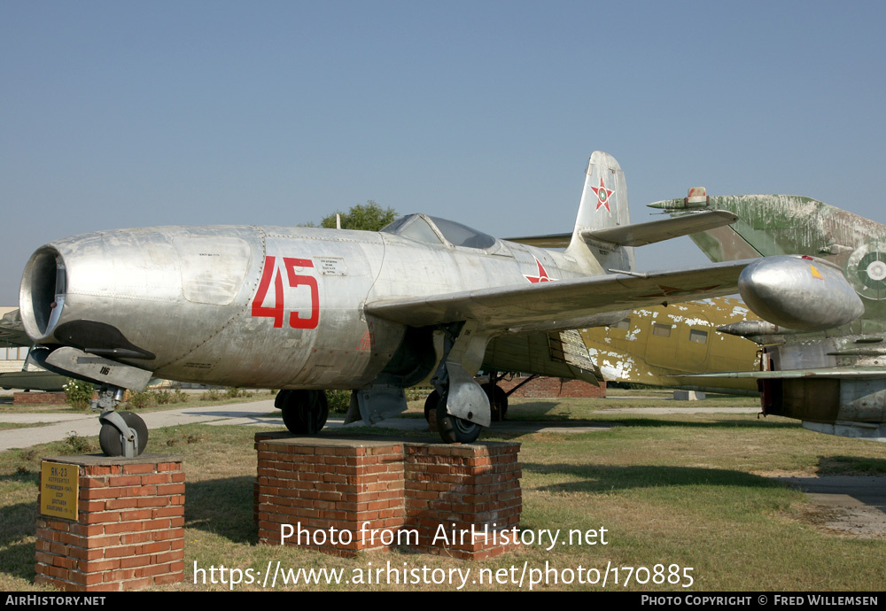 Aircraft Photo of 45 | Yakovlev Yak-23 | Bulgaria - Air Force | AirHistory.net #170885