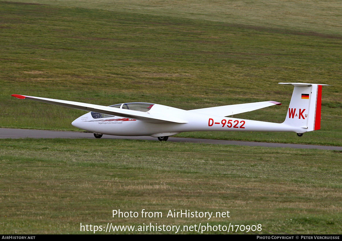 Aircraft Photo of D-9522 | Schleicher ASK-21 | Segelflugschule Wasserkuppe | AirHistory.net #170908