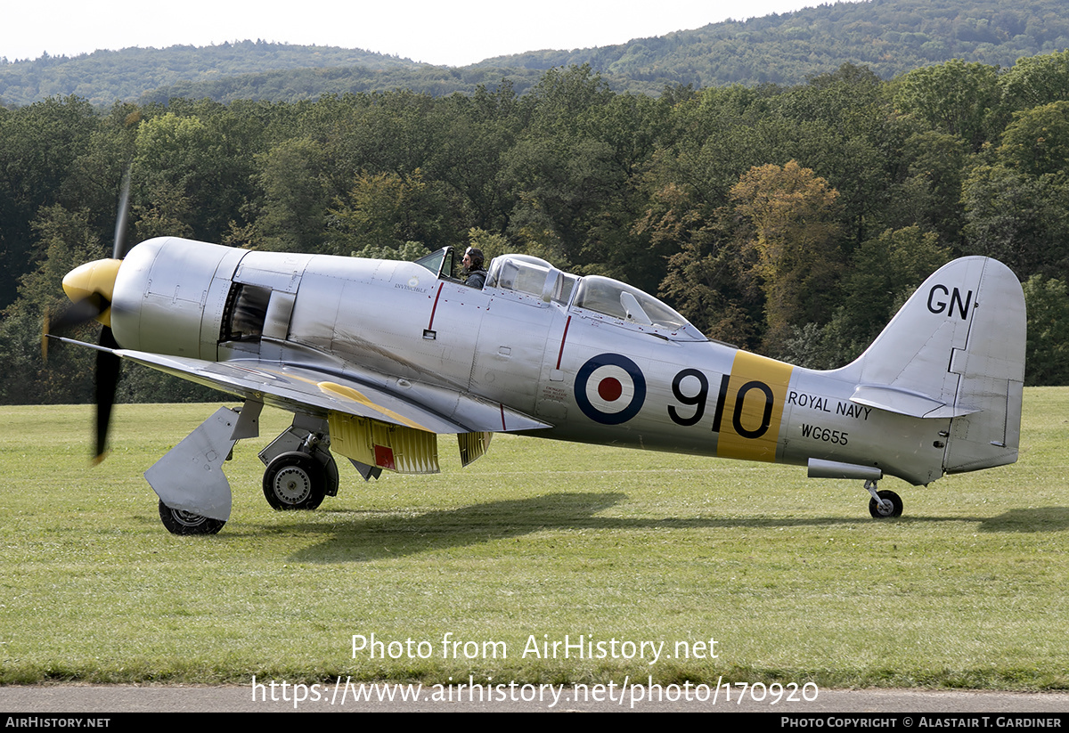 Aircraft Photo of G-INVN / WG655 | Hawker Sea Fury T20 | UK - Navy | AirHistory.net #170920