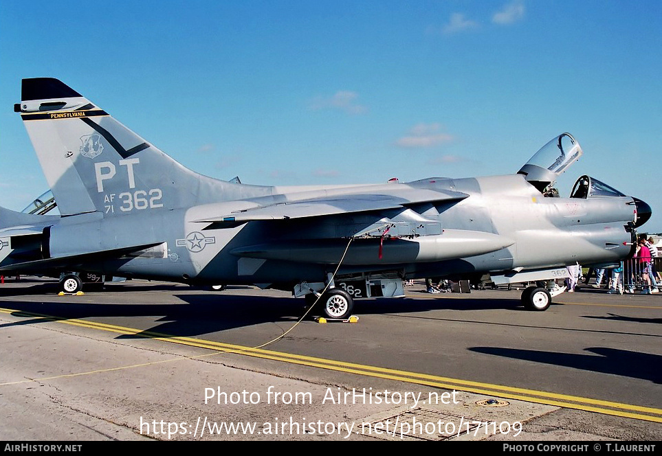 Aircraft Photo of 71-0362 / AF71-362 | LTV A-7D Corsair II | USA - Air Force | AirHistory.net #171109