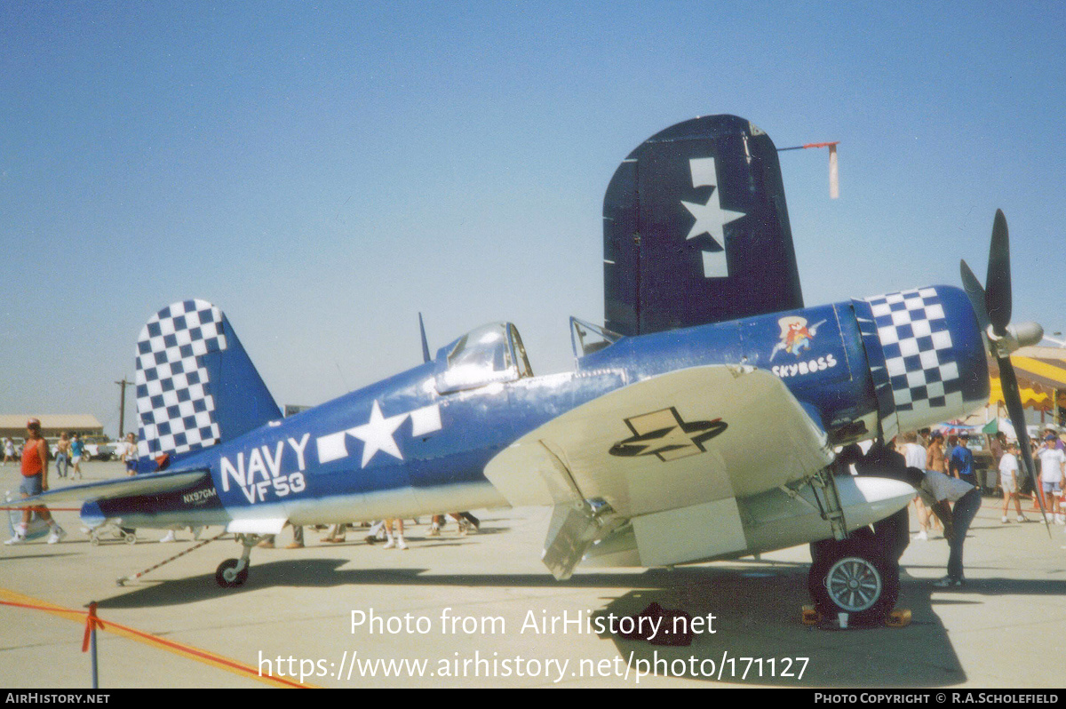 Aircraft Photo of N97GM / NX97GM | Goodyear FG-1D Corsair | USA - Navy | AirHistory.net #171127