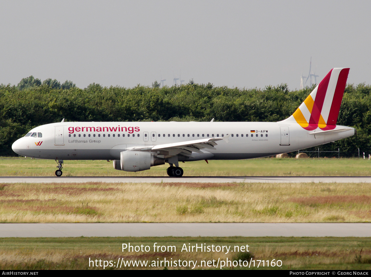 Aircraft Photo of D-AIPW | Airbus A320-211 | Germanwings | AirHistory.net #171160