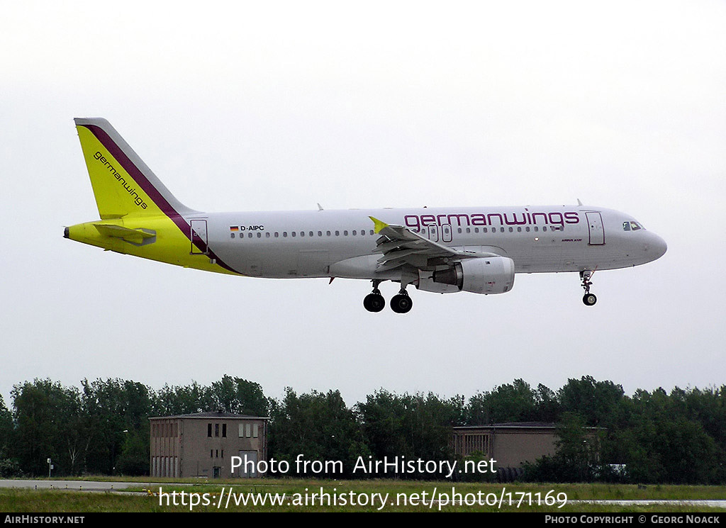 Aircraft Photo of D-AIPC | Airbus A320-211 | Germanwings | AirHistory.net #171169