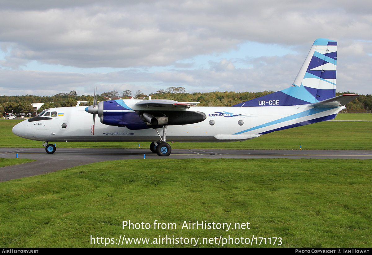 Aircraft Photo of UR-CQE | Antonov An-26B | Vulkan Air | AirHistory.net #171173