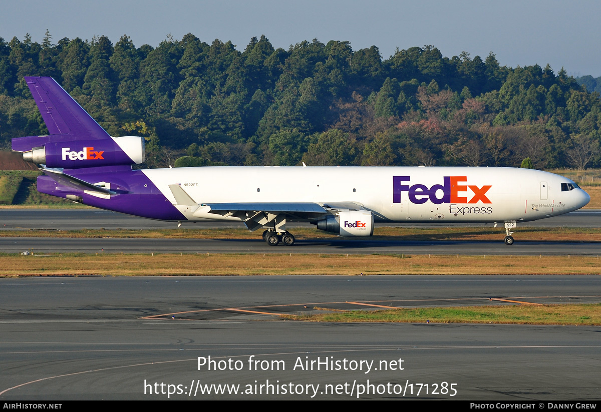 Aircraft Photo of N522FE | McDonnell Douglas MD-11/F | FedEx Express - Federal Express | AirHistory.net #171285