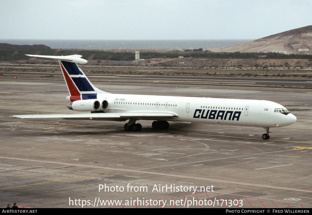 Aircraft Photo of CU-T1217 | Ilyushin Il-62M | Cubana | AirHistory.net #171303