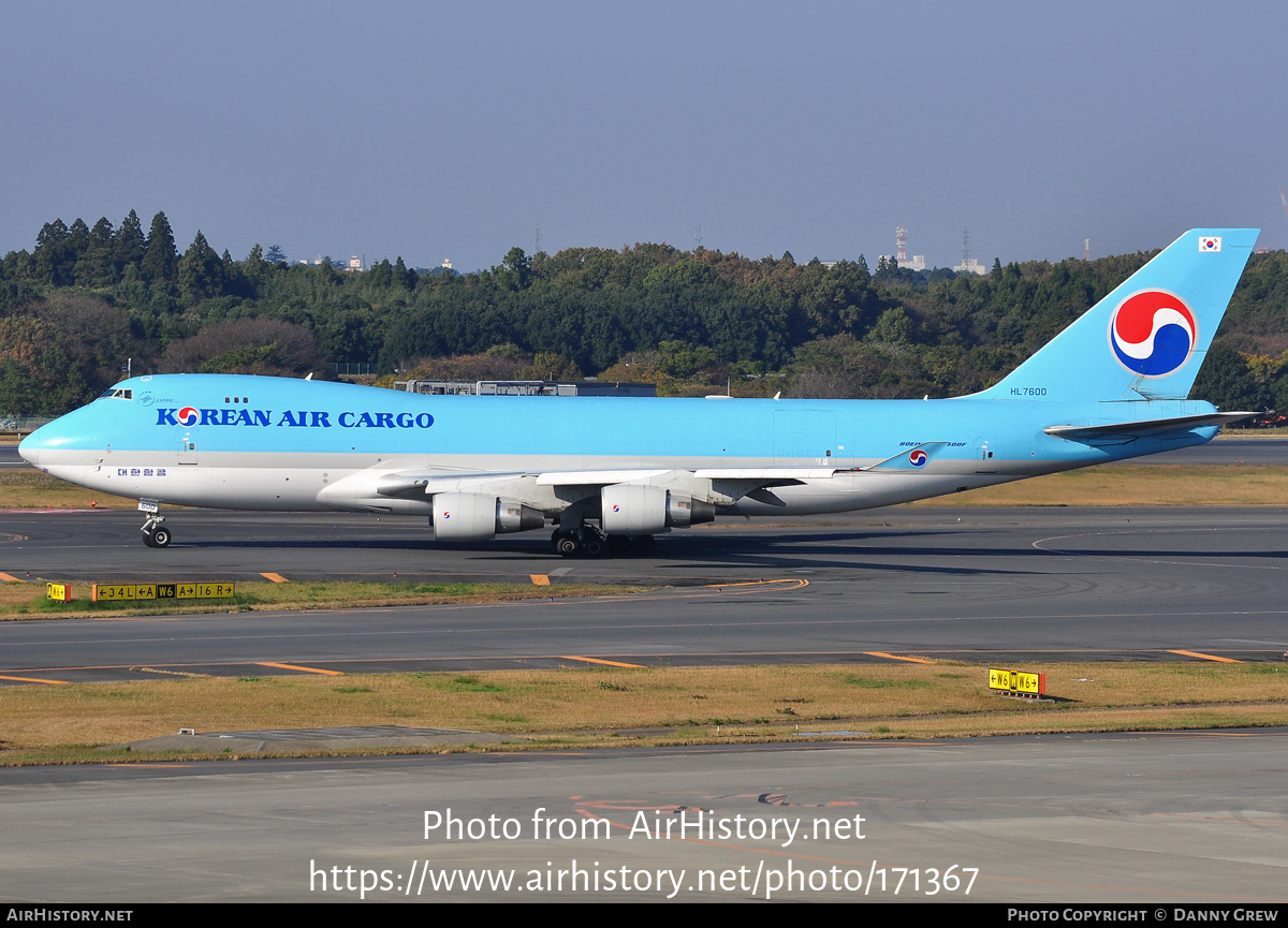 Aircraft Photo of HL7600 | Boeing 747-4B5F/ER/SCD | Korean Air Cargo | AirHistory.net #171367